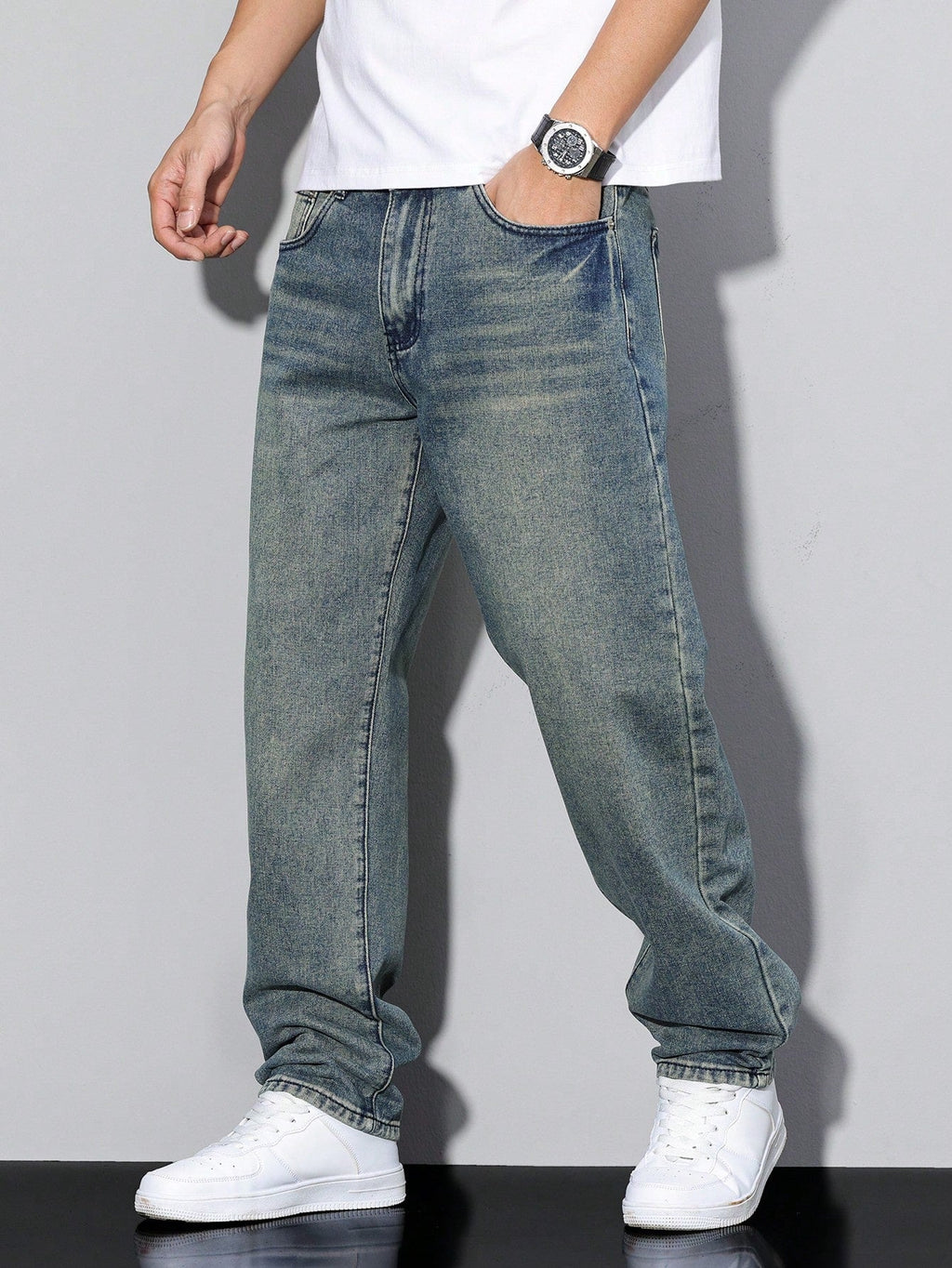 Men's Baggy Jeans | Relaxed Fit Denim | Casual Urban Style | Everyday Wear for Comfort and Versatility