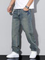 Men's Baggy Jeans | Relaxed Fit Denim | Casual Urban Style | Everyday Wear for Comfort and Versatility