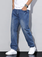 Men's Baggy Jeans | Relaxed Fit Denim | Casual Urban Style | Everyday Wear for Comfort and Versatility