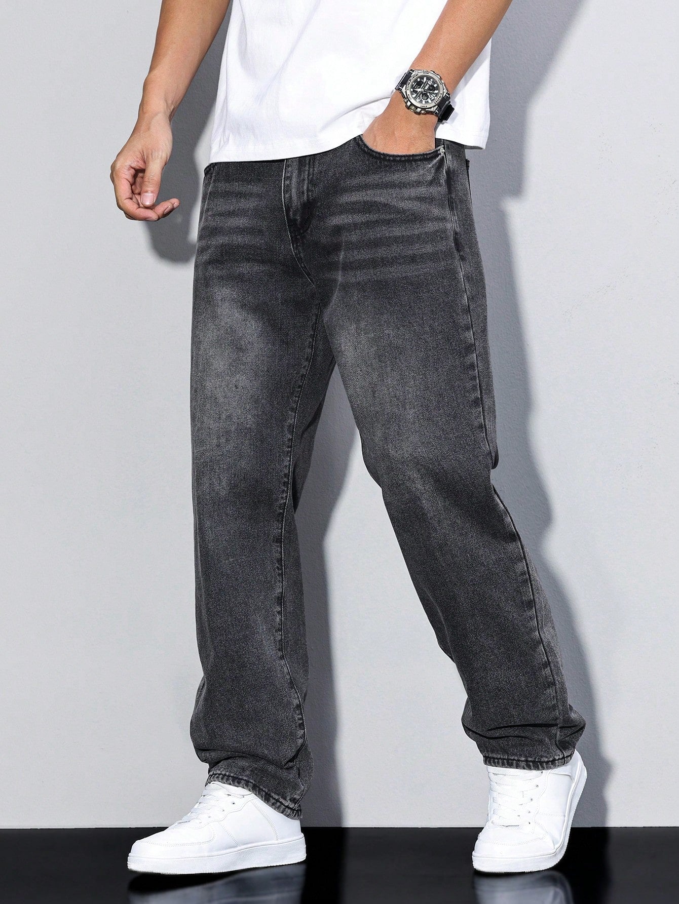 Men's Baggy Jeans | Relaxed Fit Denim | Casual Urban Style | Everyday Wear for Comfort and Versatility