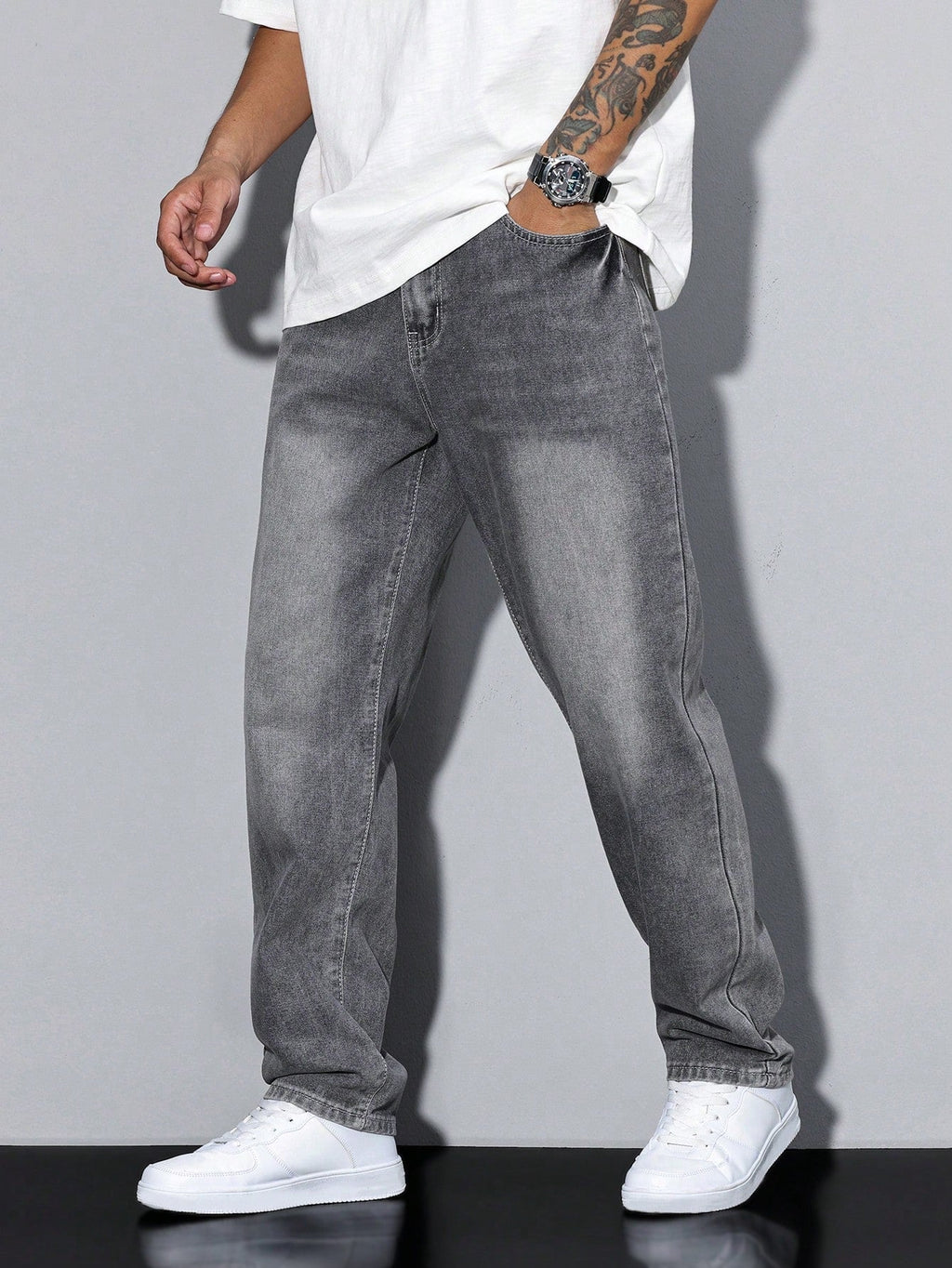 Men's Baggy Jeans | Relaxed Fit Denim | Casual Urban Style | Everyday Wear for Comfort and Versatility