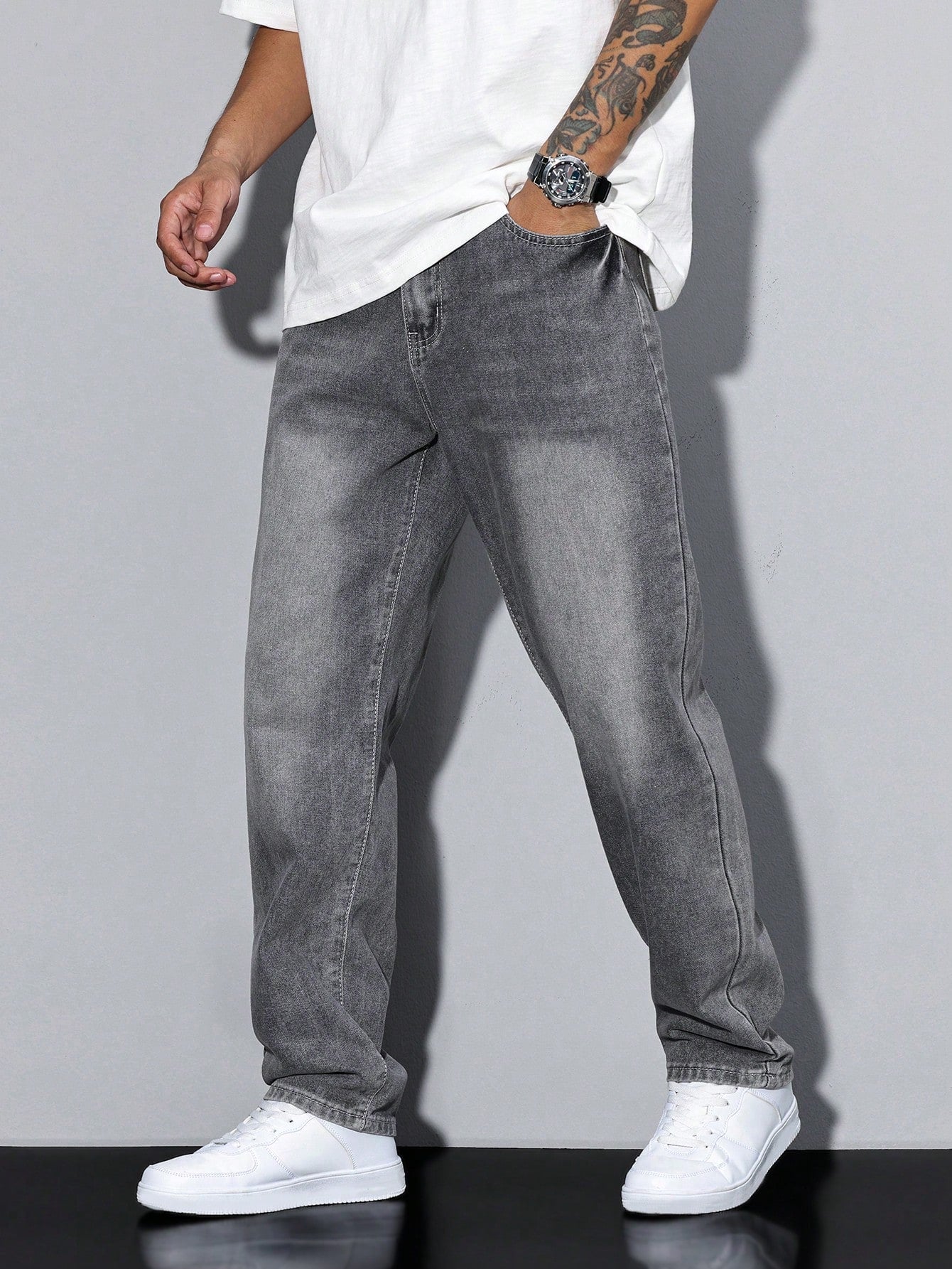 Men's Baggy Jeans | Relaxed Fit Denim | Casual Urban Style | Everyday Wear for Comfort and Versatility
