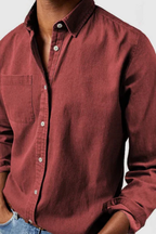 Men's Casual Denim Button Down Shirt | Comfortable Cotton Blend | Everyday Wear