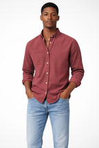 Men's Casual Denim Button Down Shirt | Comfortable Cotton Blend | Everyday Wear