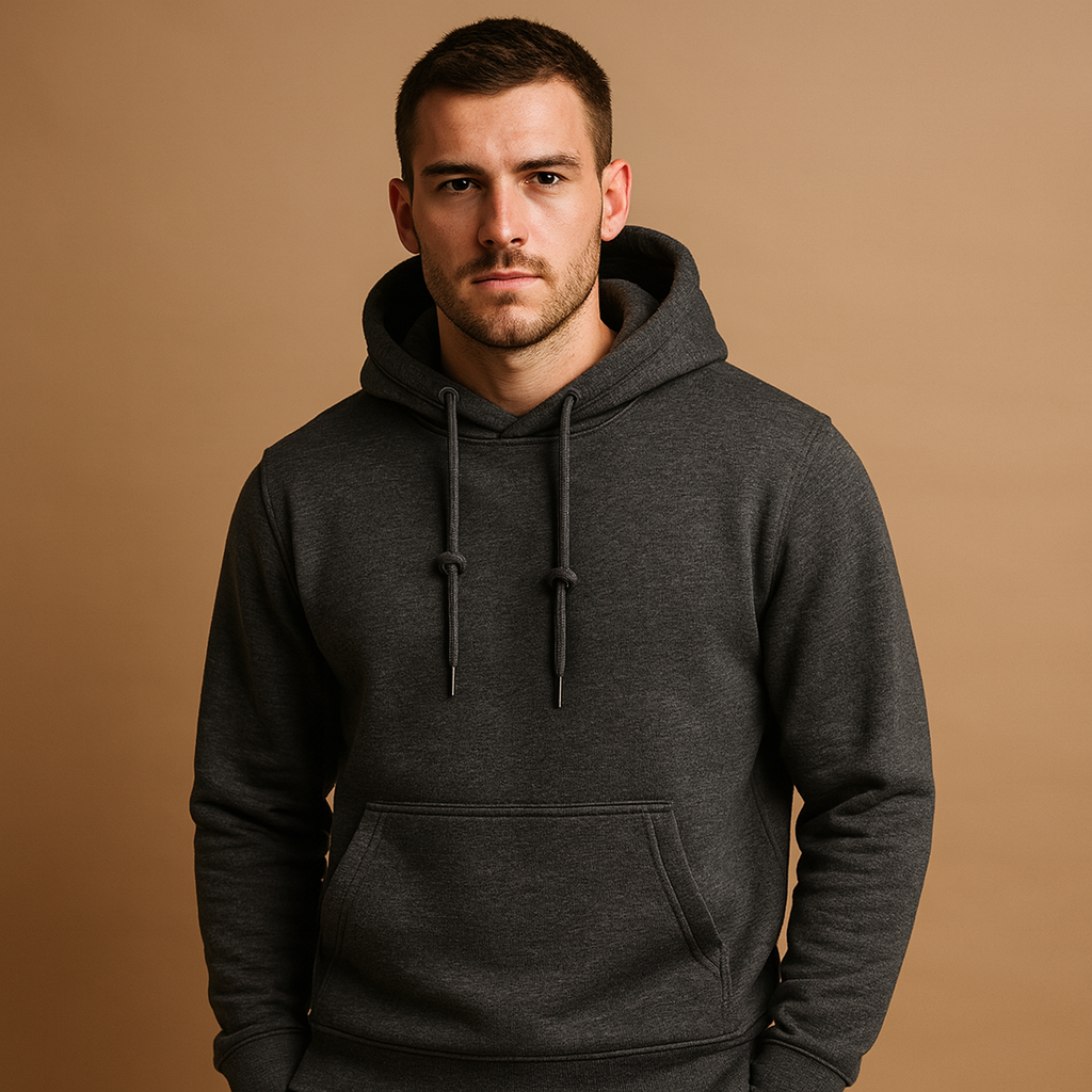 Men's Casual Hoodie with Drawstring | Comfortable Cotton Blend | Everyday Wear | Modern Fit