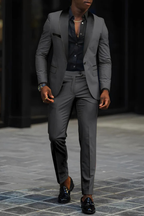 Men's Fitted Two-Piece Suit for Wedding Guests | Formal Attire in Classic Design