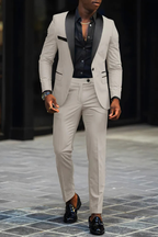 Men's Fitted Two-Piece Suit for Wedding Guests | Formal Attire in Classic Design