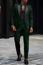 Men's Fitted Two-Piece Suit for Wedding Guests | Formal Attire in Classic Design