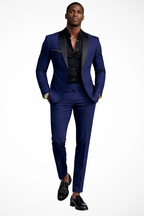 Men's Fitted Two-Piece Suit for Wedding Guests | Formal Attire in Classic Design