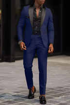 Men's Fitted Two-Piece Suit for Wedding Guests | Formal Attire in Classic Design