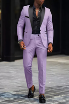 Men's Fitted Two-Piece Suit for Wedding Guests | Formal Attire in Classic Design