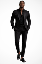 Men's Fitted Two-Piece Suit for Wedding Guests | Formal Attire in Classic Design