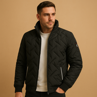 Men's Insulated Puffer Jacket | Warm Casual Outerwear for Cold Weather | Classic Design, Lightweight and Comfortable