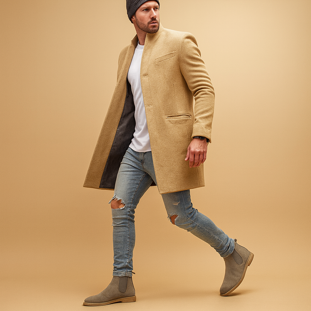 Men's Insulated Winter Coat - Warm Casual Design for Everyday Wear - Multiple Sizes Available