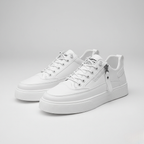Men's Lace-Up and Zip Low Top Sneakers - Casual Canvas Footwear for Everyday Comfort and Style