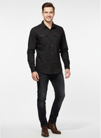 Men's Lightweight Breathable Shirt with Chest Pockets for Outdoor Activities and Casual Wear