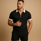 Men's Lightweight Cotton Blend Casual T-Shirt and Shorts Set | Relaxed Fit for Summer Outdoor Activities