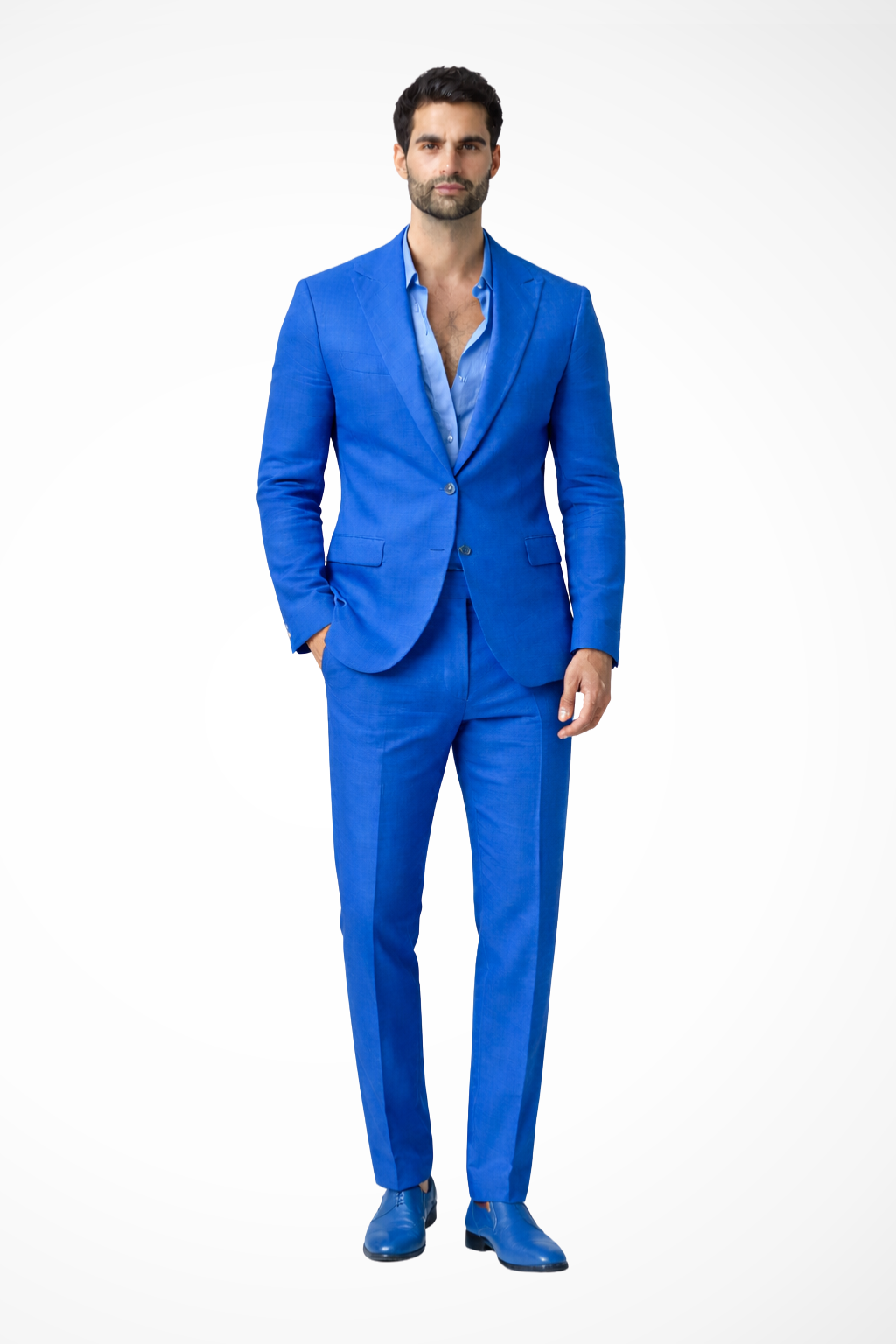 Men's Linen Relaxed Fit Summer Wedding Guest Suit - Lightweight & Comfortable