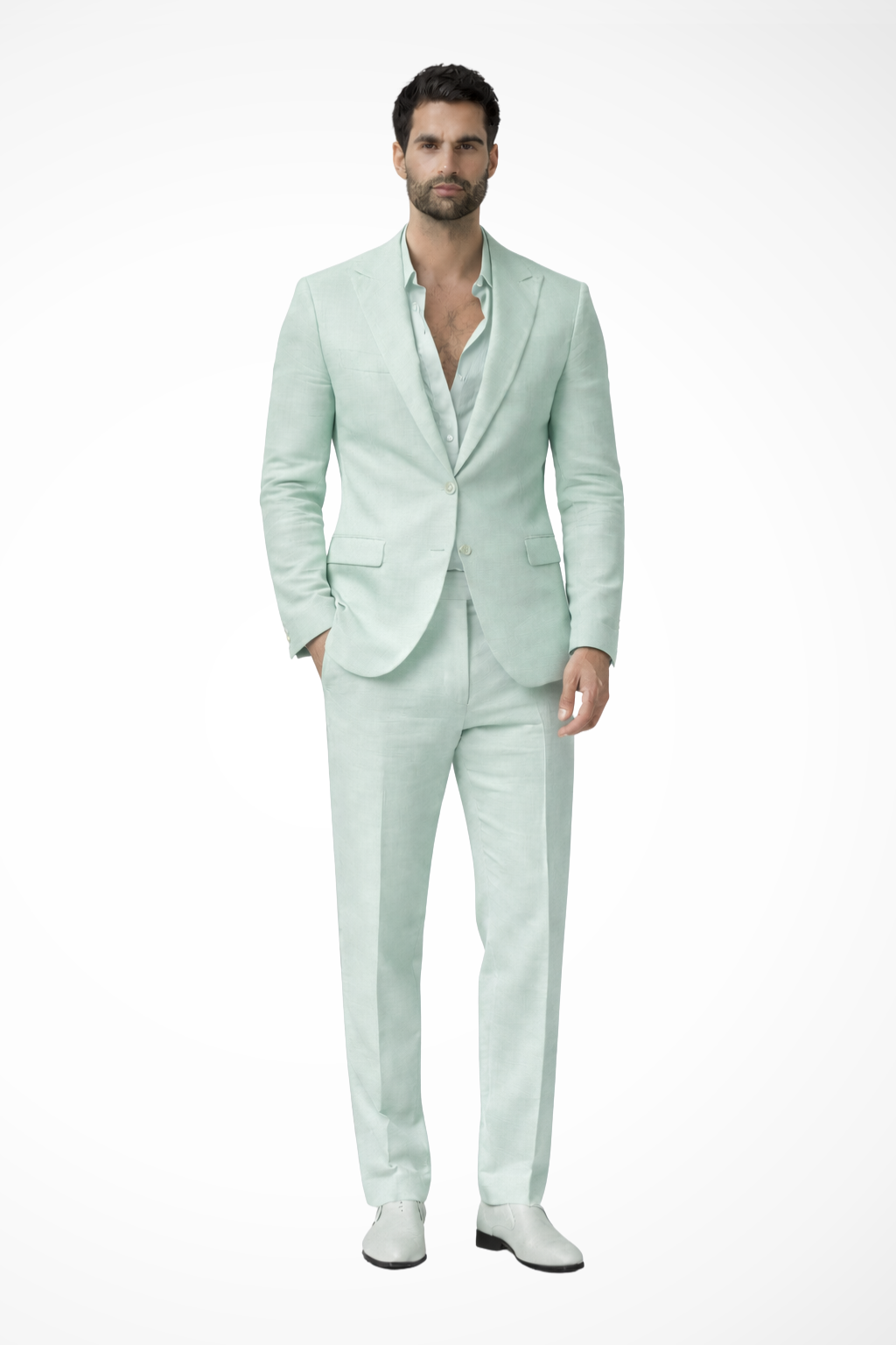 Men's Linen Relaxed Fit Summer Wedding Guest Suit - Lightweight & Comfortable