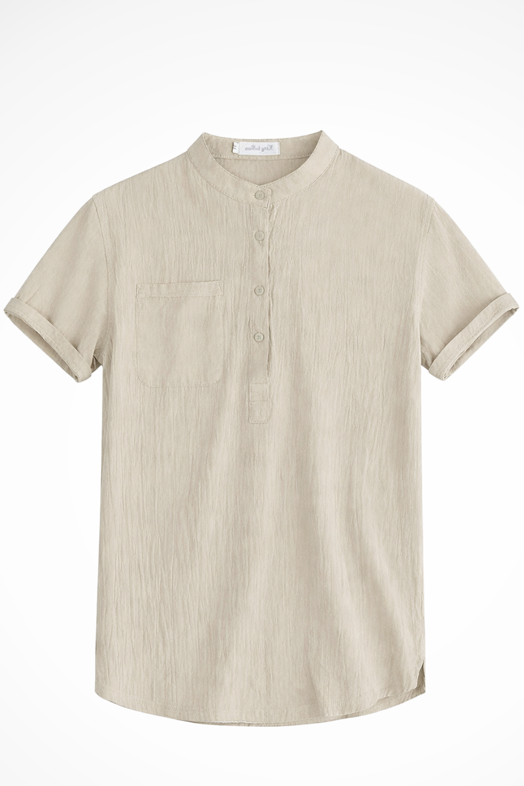 Men's Linen Short Sleeve Summer Shirt - Casual Lightweight Summer Wear
