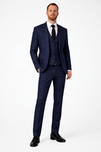 Men's Linen Three-Piece Suit Set - Blazer, Trousers & Waistcoat for Weddings