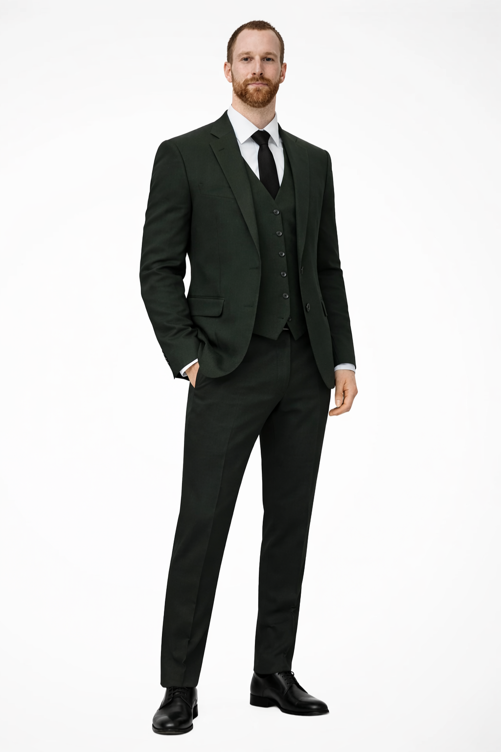 Men's Linen Three-Piece Suit Set - Blazer, Trousers & Waistcoat for Weddings