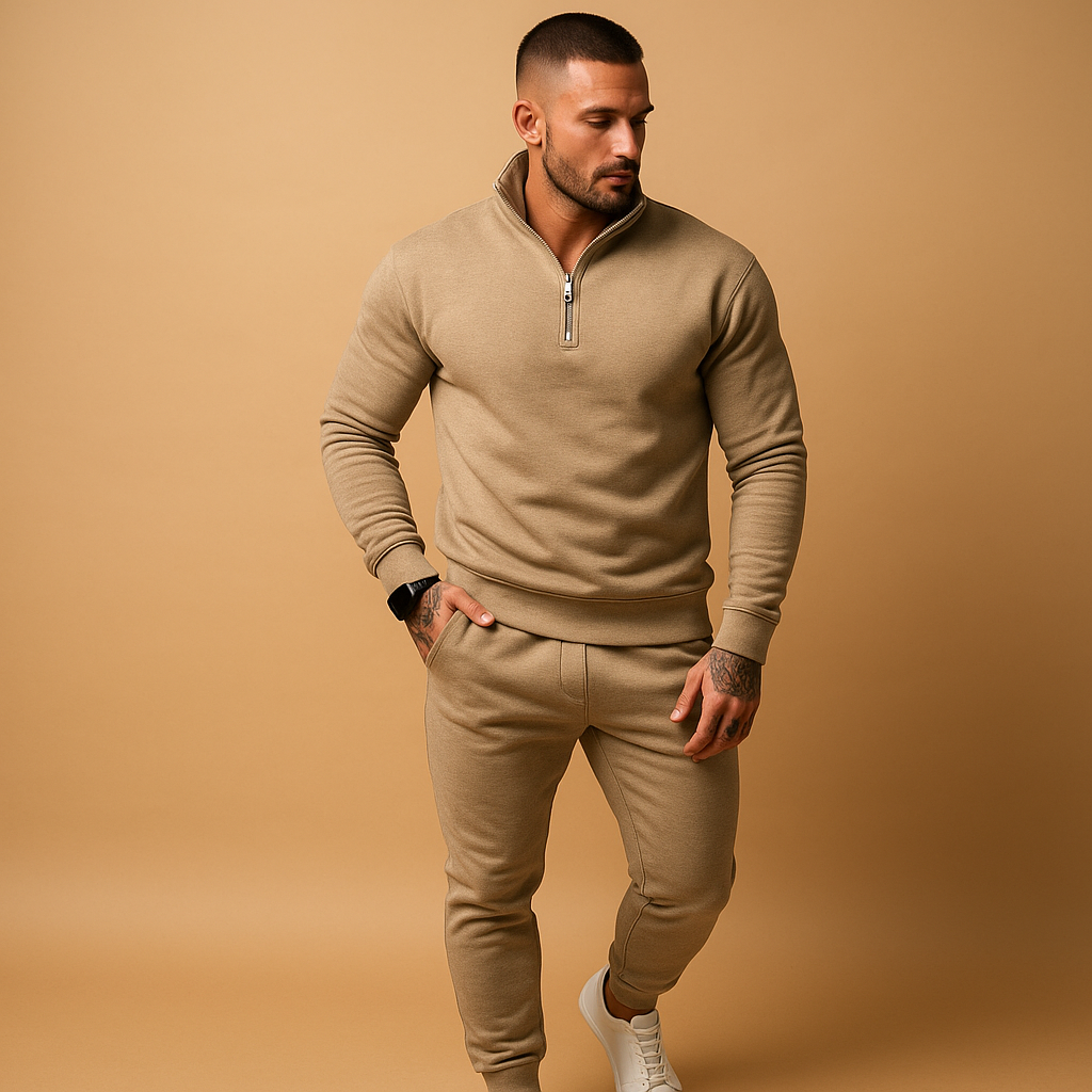 Men's Modern Tracksuit Set - Comfortable Fabric, Casual Style for Sports & Leisure