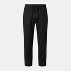 Men's Relaxed Fit Cotton Linen Trousers for Casual Wear