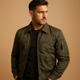 Men's Water-Repellent Bomber Jacket | Lightweight Casual Outerwear for Outdoor Activities and Everyday Wear