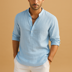 Men's White Dress Shirt | Cotton Blend | Short Sleeve & Long Sleeve | Casual or Formal Wear Options