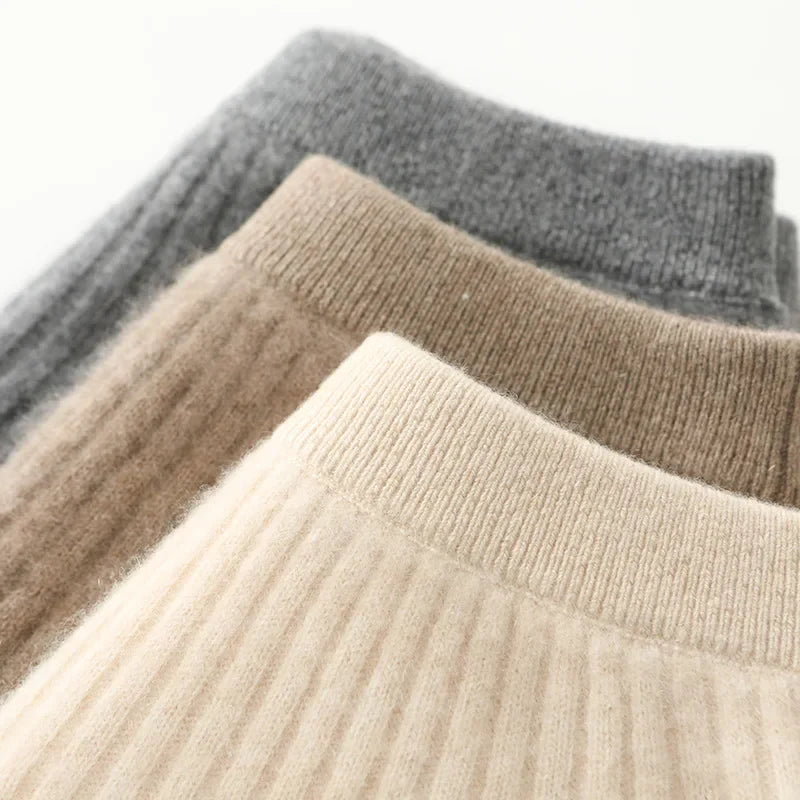 Merino Wool A-Line Skirt - Comfortable Everyday Wear for Women - Stylish and Versatile Design