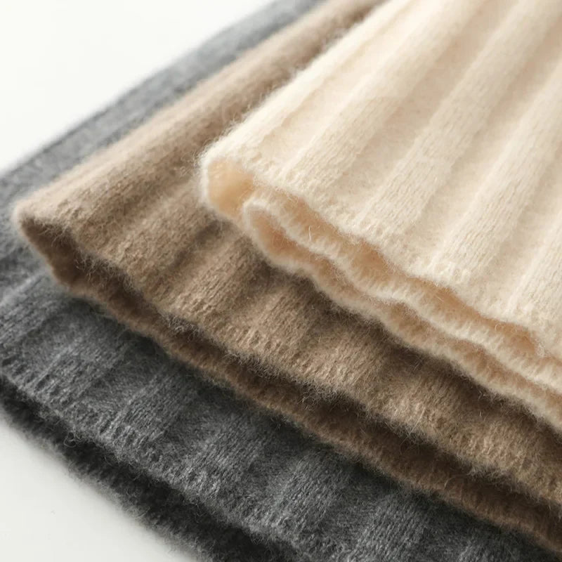 Merino Wool A-Line Skirt - Comfortable Everyday Wear for Women - Stylish and Versatile Design