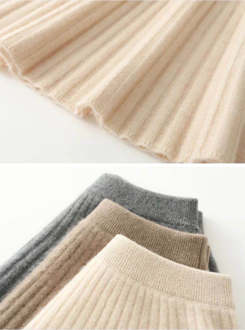 Merino Wool A-Line Skirt - Comfortable Everyday Wear for Women - Stylish and Versatile Design