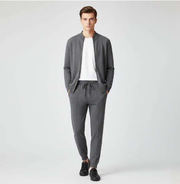 Merino Wool Tracksuit - Soft Athletic Wear for Sports and Leisure - Comfortable Fit for Active Lifestyle