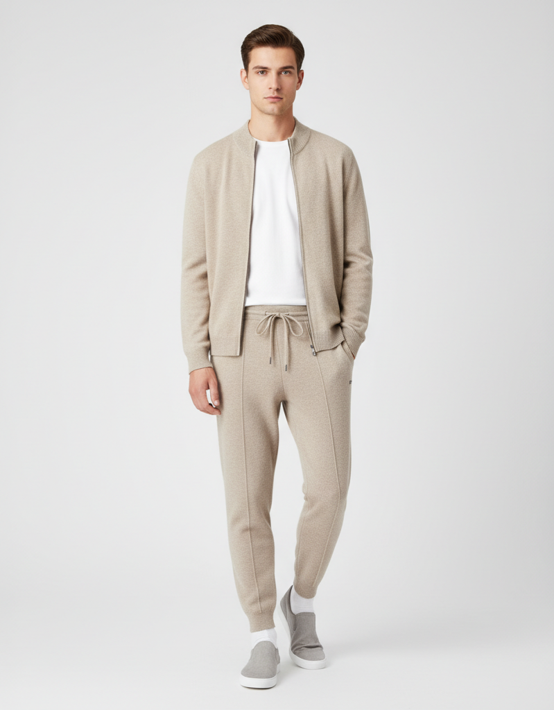 Merino Wool Tracksuit - Soft Athletic Wear for Sports and Leisure - Comfortable Fit for Active Lifestyle