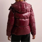 Women's Hooded Quilted Puffer Jacket | Lightweight Insulation – Winter Fashion, Outdoor Wear