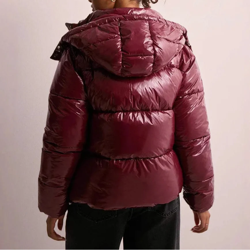 Women's Hooded Quilted Puffer Jacket | Lightweight Insulation – Winter Fashion, Outdoor Wear