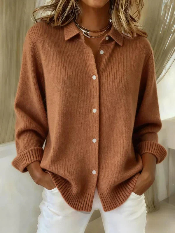 Women's Elegant Long Cardigan – Casual, Office Wear