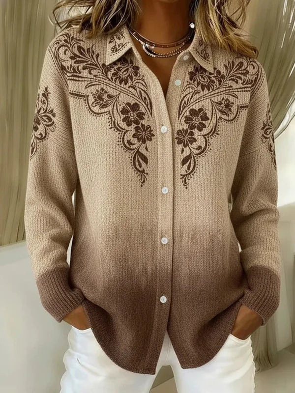 Women's Elegant Long Cardigan – Casual, Office Wear