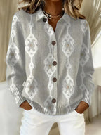 Women's Elegant Long Cardigan – Casual, Office Wear