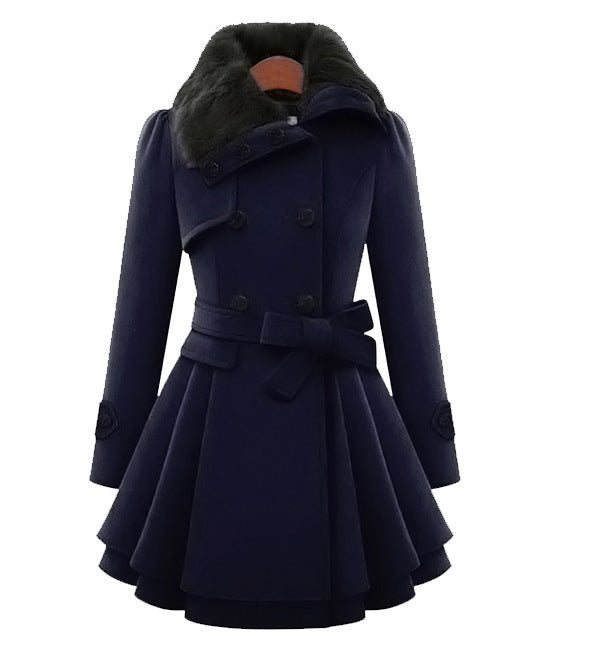 Vintage Flair Trench Coat – Casual, Office