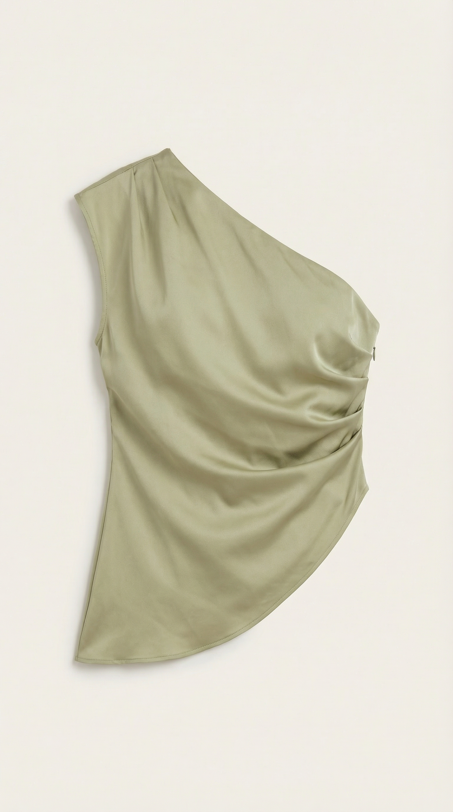 One-Shoulder Sleeveless Top - Lightweight Fabric - Casual Chic Blouse for Women - Available in Multiple Colors