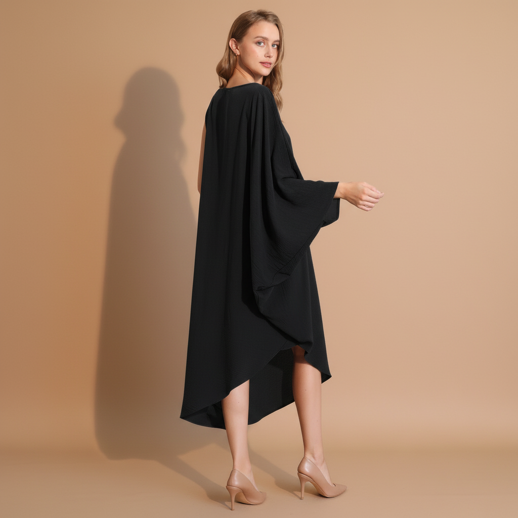 One-Sleeve Matte Crepe Dress for Women - Elegant Evening Wear for Cocktail Parties and Special Occasions