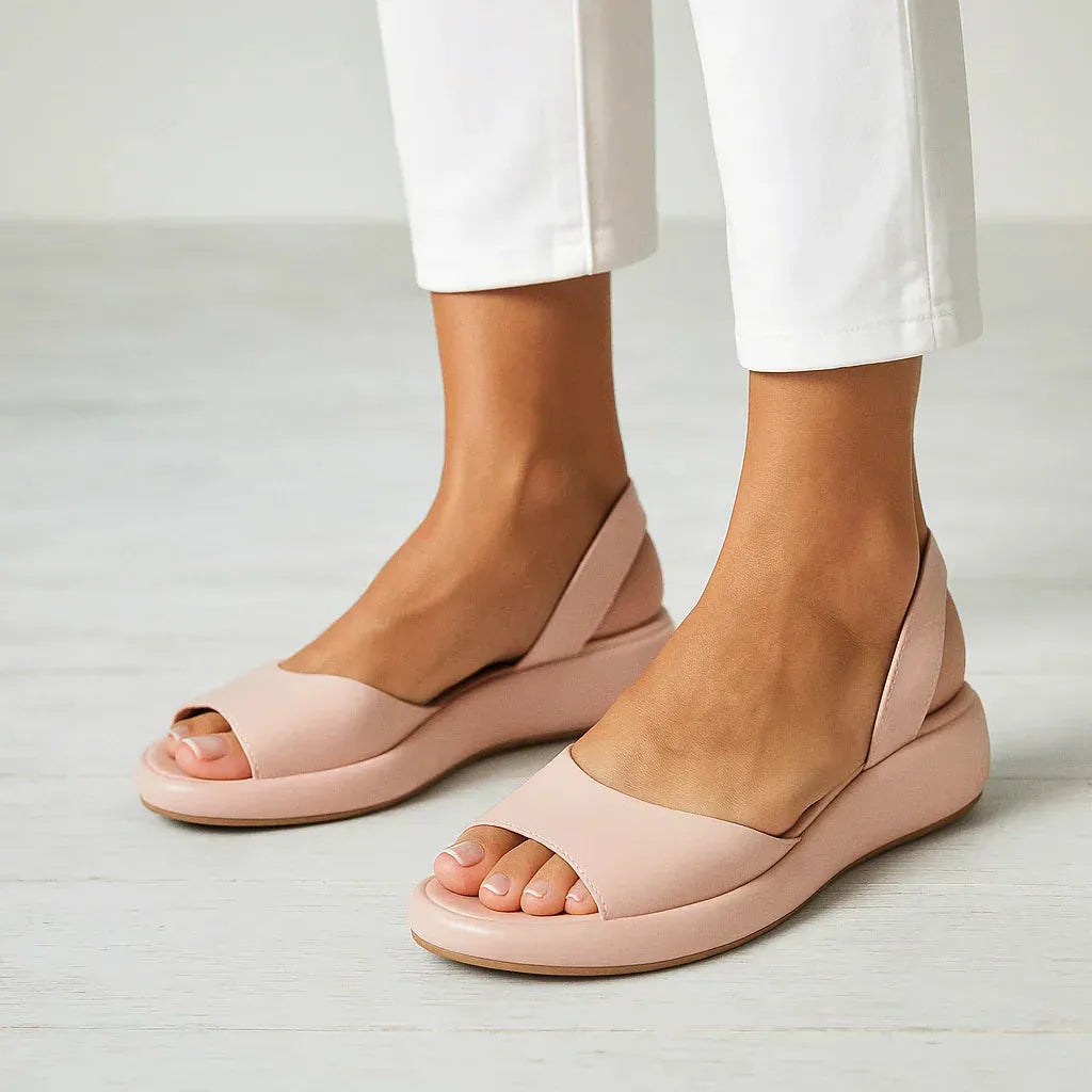 Open Toe Sandals for Women - Casual Summer Footwear - Comfortable Design