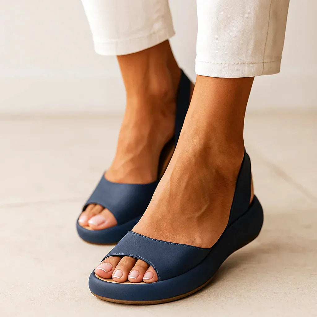 Open Toe Sandals for Women - Casual Summer Footwear - Comfortable Design