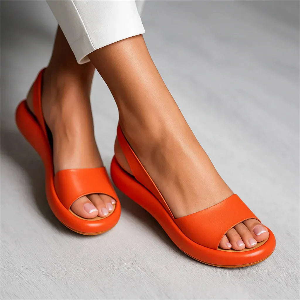 Open Toe Sandals for Women - Casual Summer Footwear - Comfortable Design