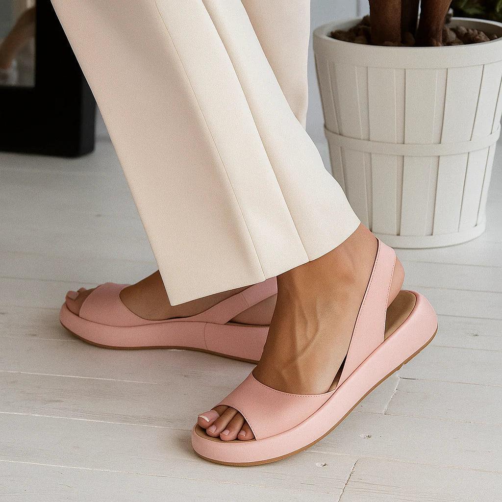 Open Toe Sandals for Women - Casual Summer Footwear - Comfortable Design