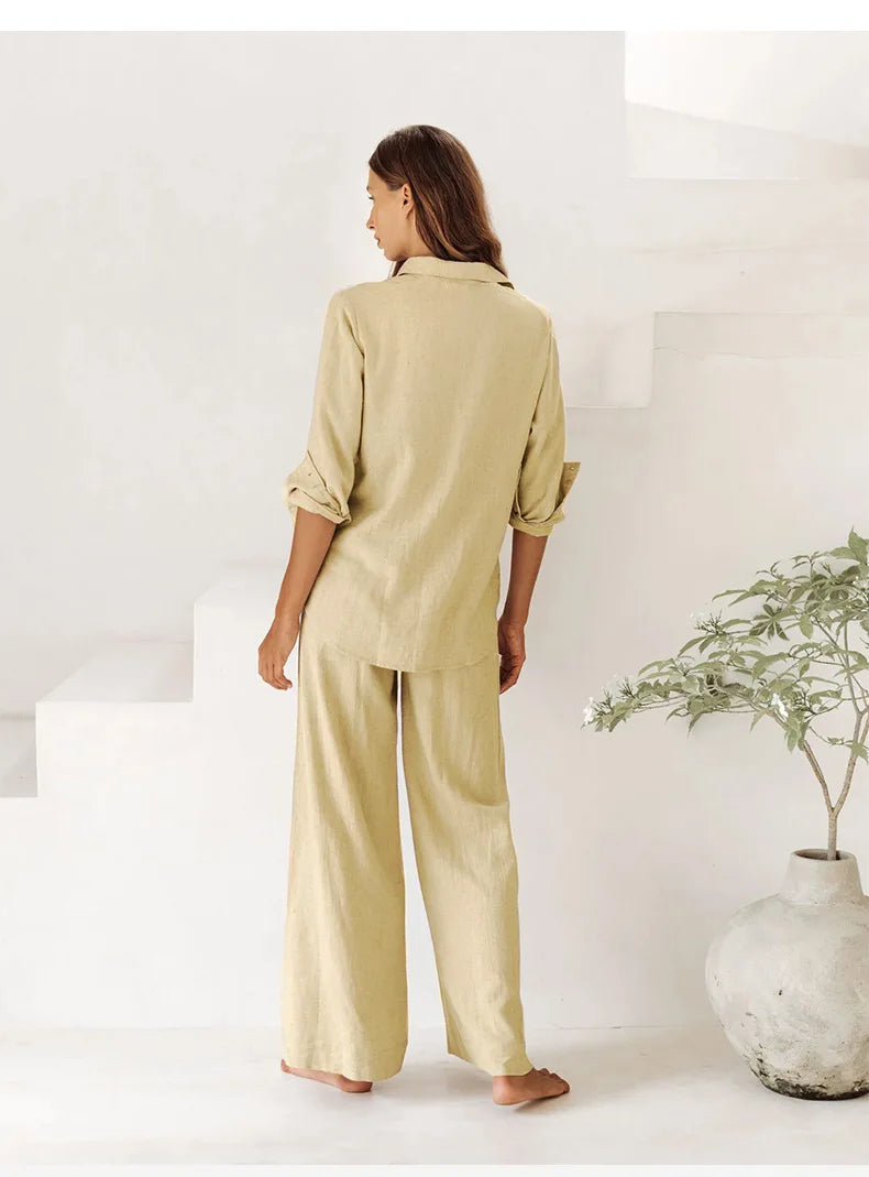 Oversized Linen Shirt with Pockets for Casual Wear and Everyday Comfort