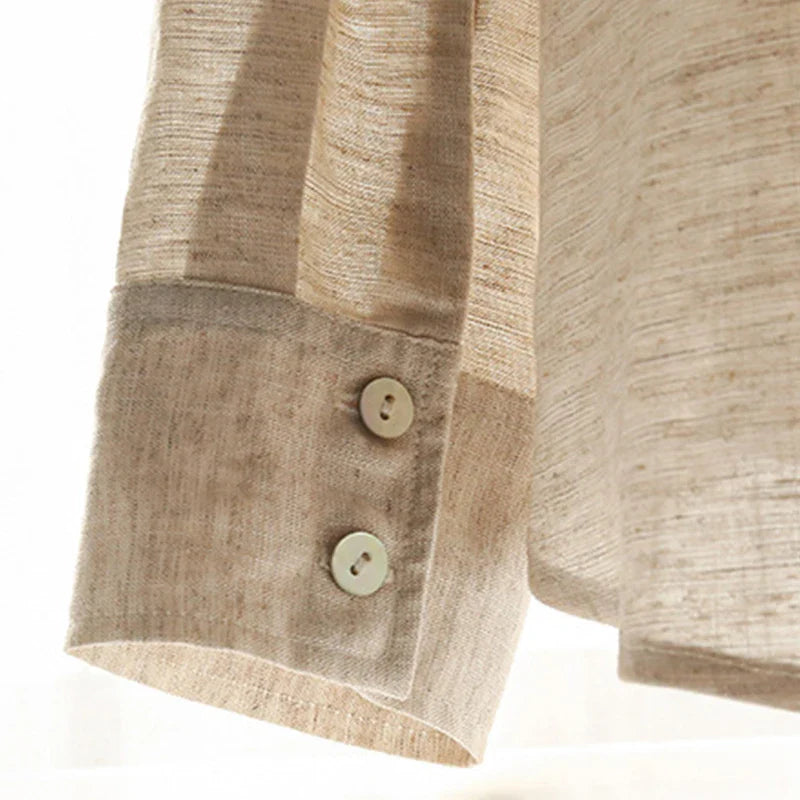 Oversized Linen Shirt with Pockets for Casual Wear and Everyday Comfort