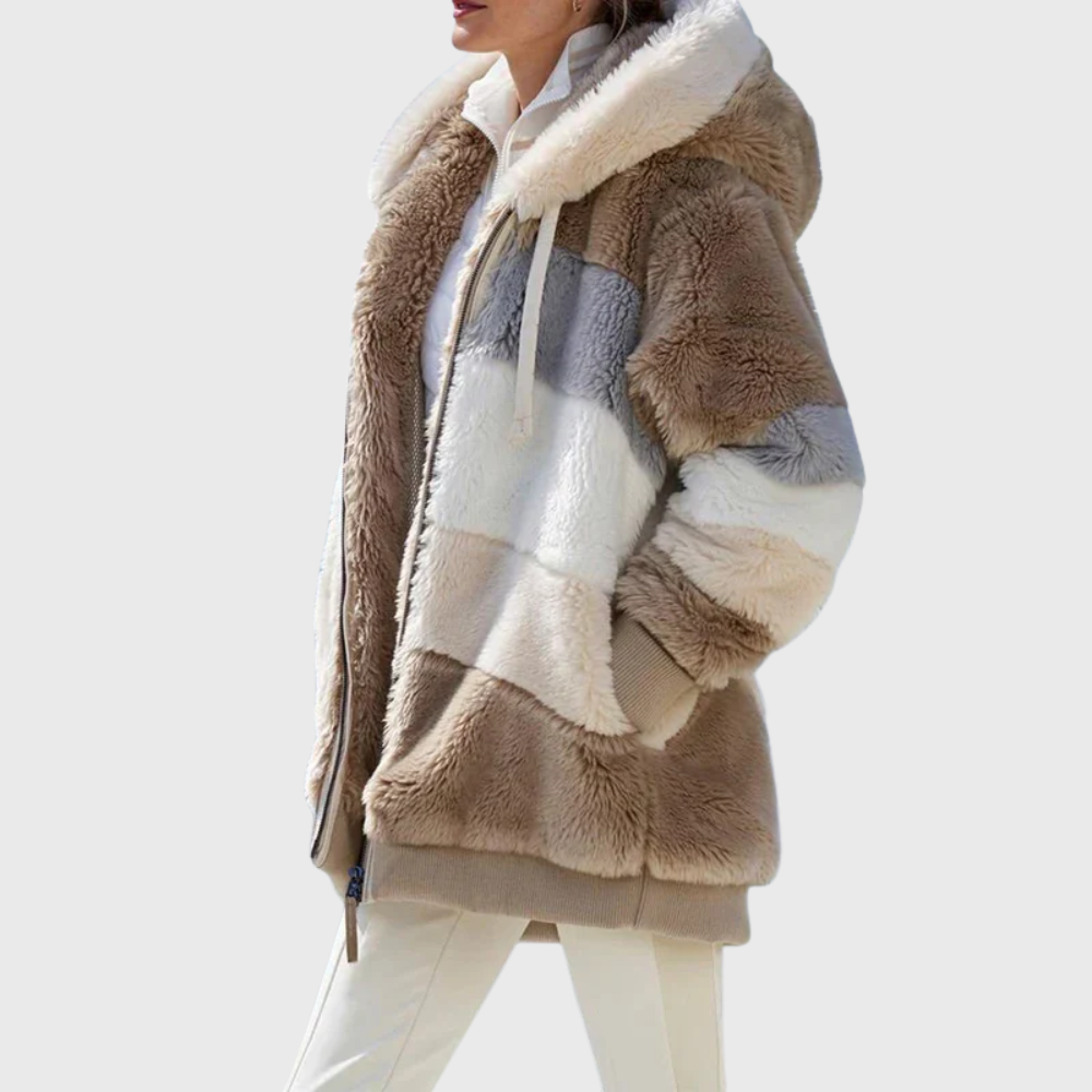Elegant Multicolor Warm Puffer Jacket – Casual Wear, Outdoor Activities
